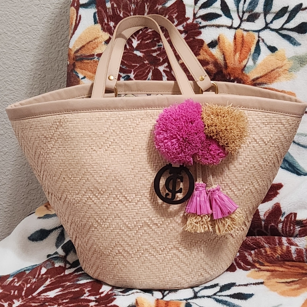 Juicy Couture Lynn The North Shore Straw Purse
